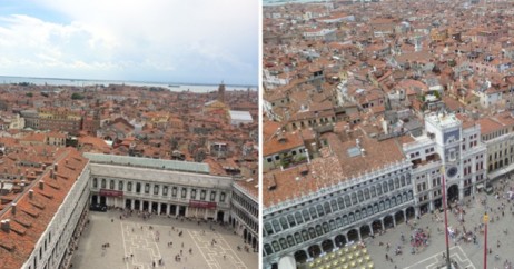 Vista da Praça de San Marco do alto do Campanário