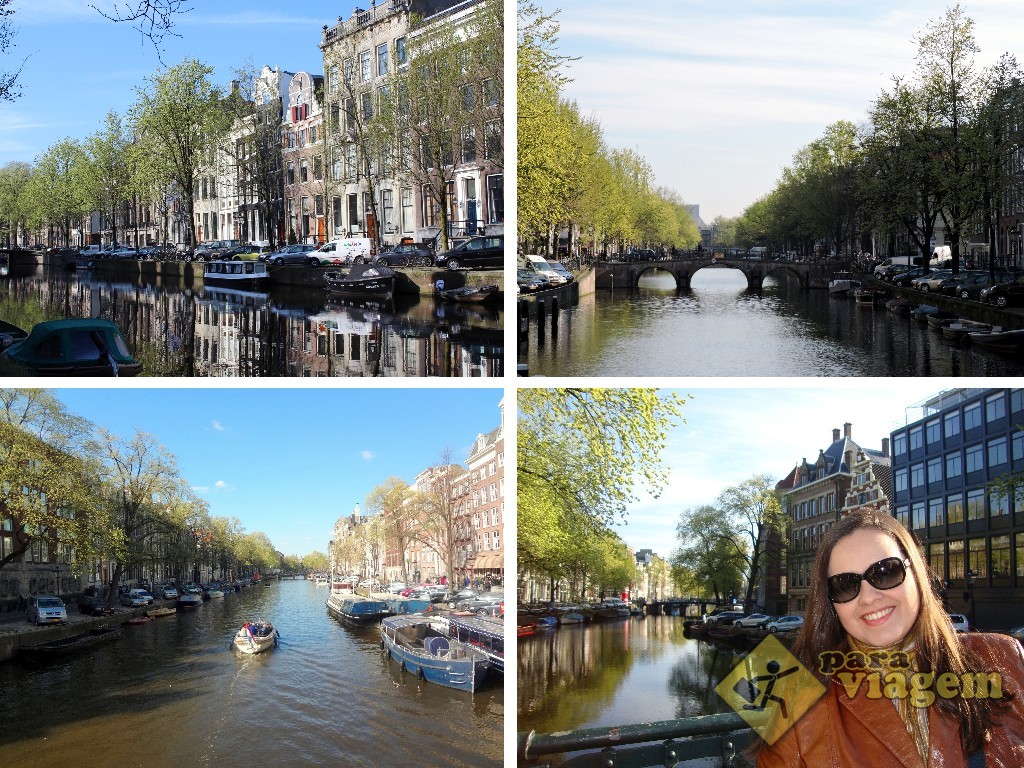 Os lindos canais de Amsterdam