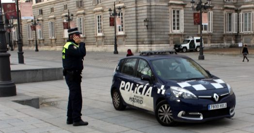 Polícia em Madrid