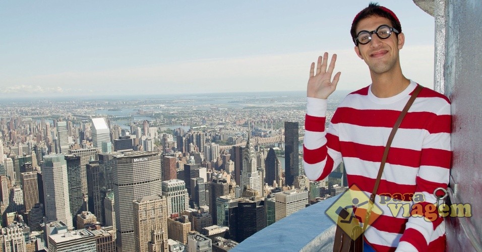 Wally no topo do Empire State Building