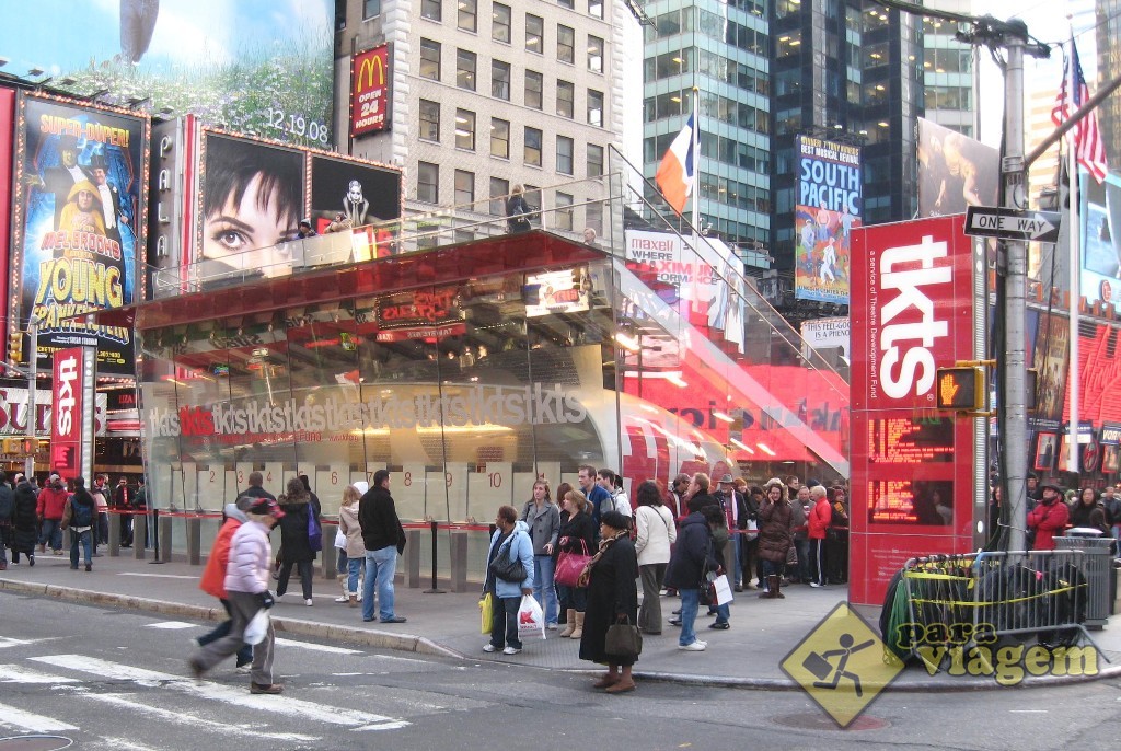 Cabines do TKTS na Times Square