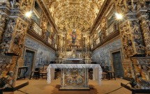 Interior da Igreja de São Francisco - banhada a ouro