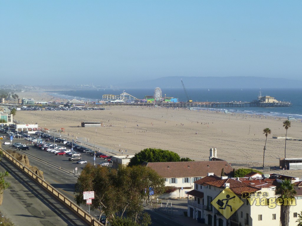 Vista do Pier Santa Monica
