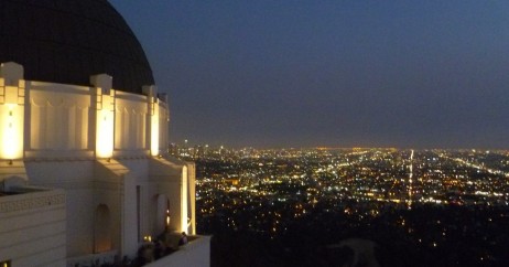 Vista Noturna do Griffith Observatory em LA
