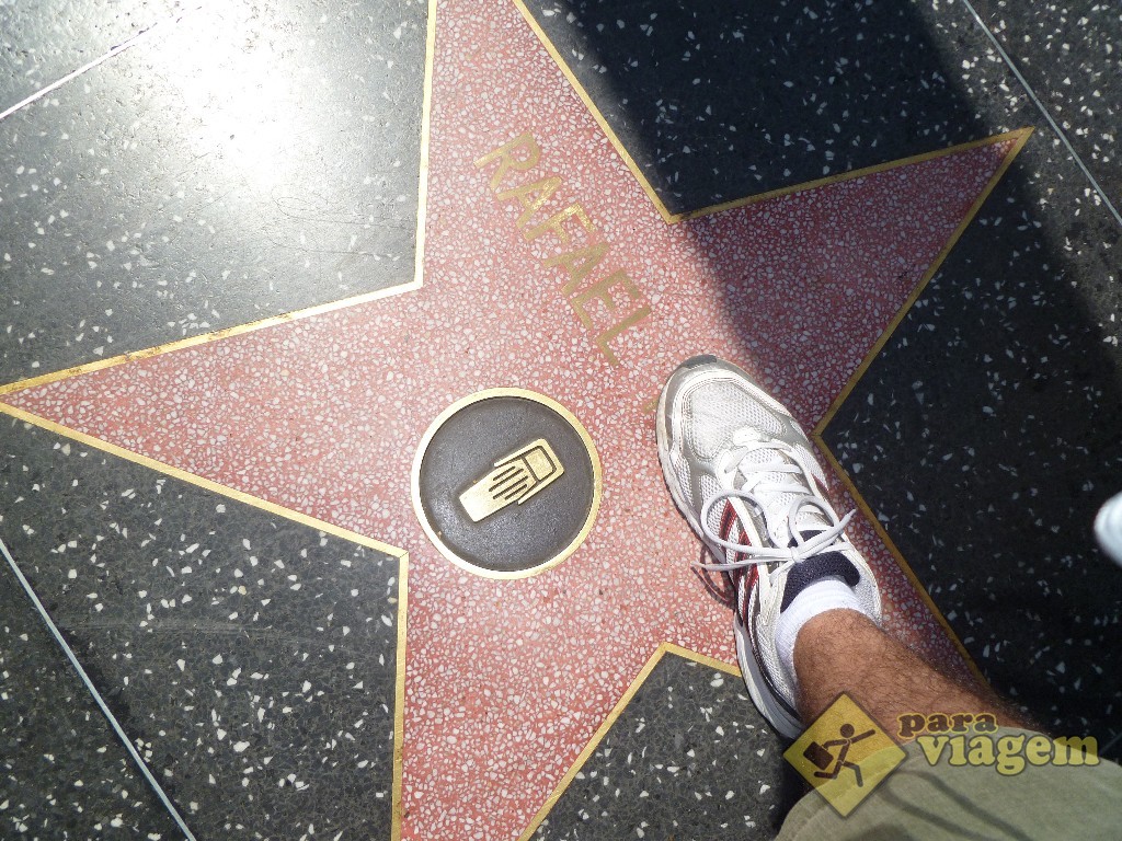 Rafael na Calçada da Fama em Hollywood