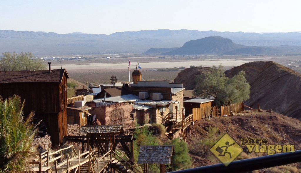 Vista do Old Miner's Cafe em Calico