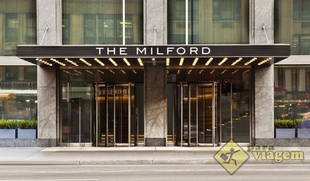 Letreiro antigo do Hotel Milford em Nova York