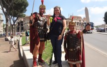 Foto tradicional com gladiadores