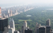 Central Park e Hudson River: vista do Top of the Rock