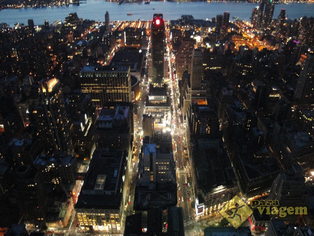 West Side e Hudson River: vista do Empire state. Detalhe do Madison Square Garden ao centro