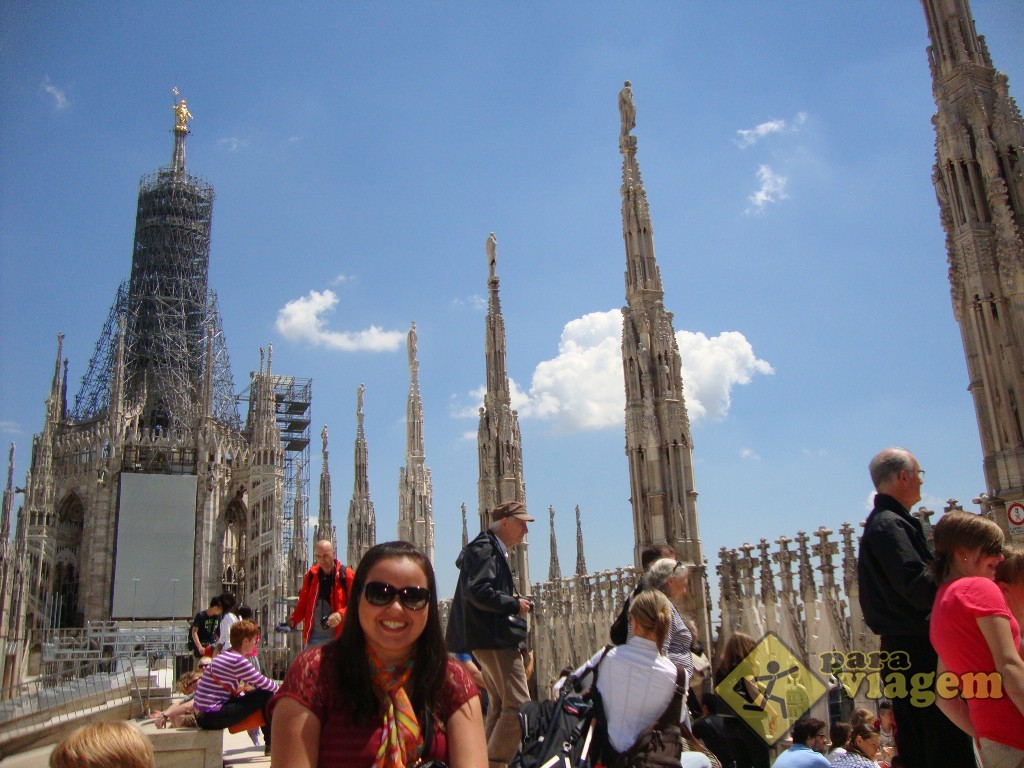 Telhado do Duomo e a Madonnina