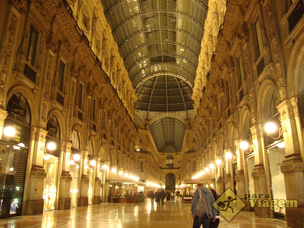 Galleria Vittorio Emanuelle à noite