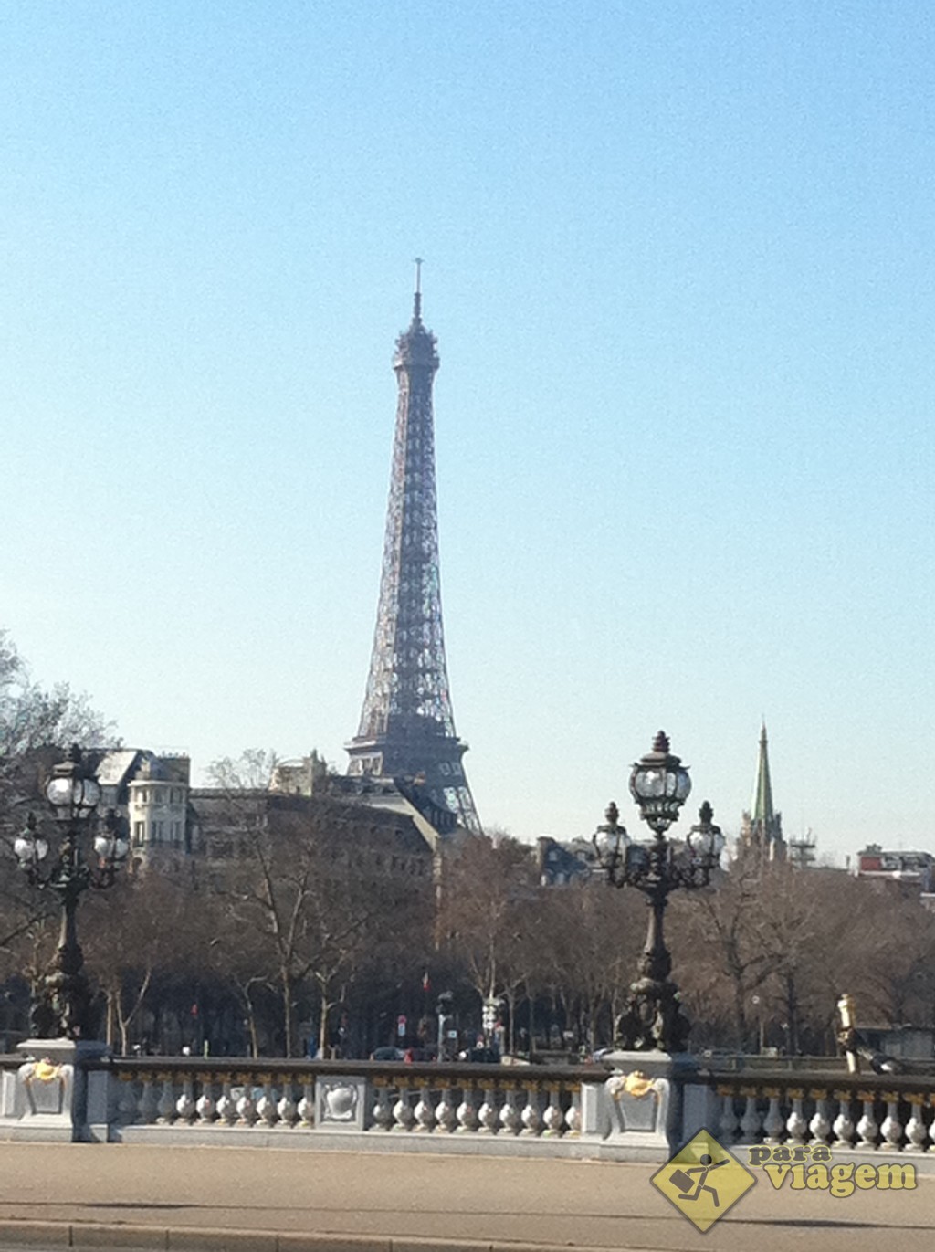 A Torre Eiffel é vista de toda parte