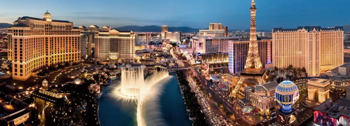 Vista da Strip em Las Vegas
