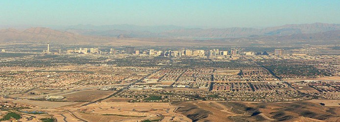Cidade de Las Vegas no Meio do Deserto