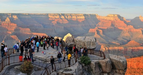 Turistas no Grand Canyon