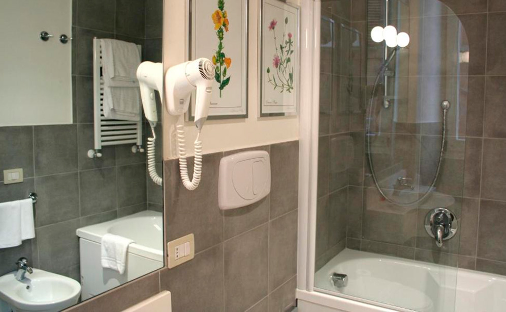 Banheiro do Hotel Adriano em Roma
