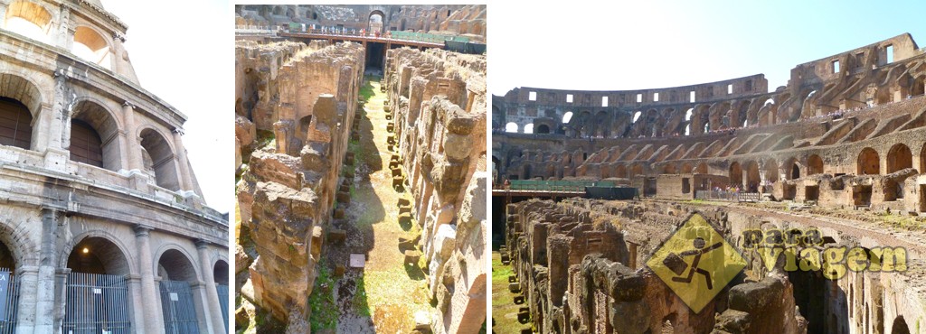 Detalhe da fachada e interior do Coliseu