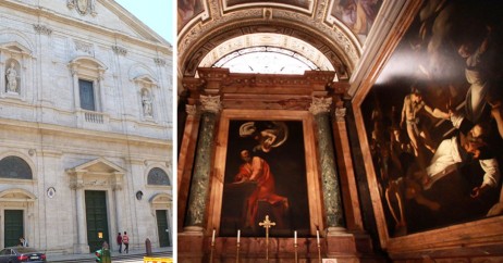 Igreja de San Luis de France & as belas obras de Caravaggio dedicadas a São Mateus