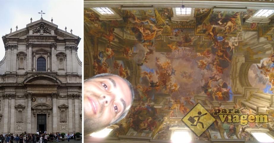 Igreja de Sant’Ignazio di Loyola & o fantástico afresco 3D de Andrea Pozzo