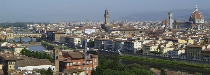 Vista da cidade de Florença da Piazzale Michelangelo