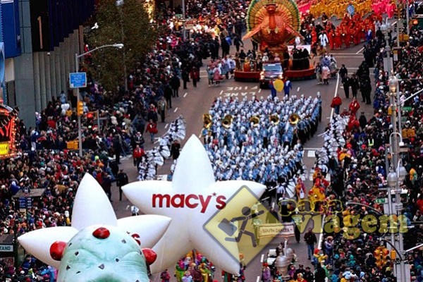 Parada da Macy's no Thanksgiving em Nova York