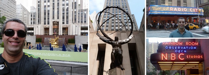 Rockefeller Plaza - Estátua de Atlas - Radio City - NBC - Top of the Rock