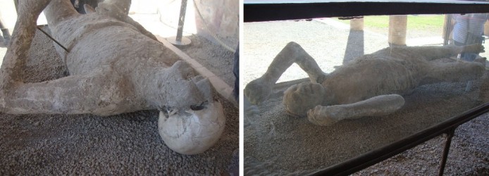 Corpos de 2 vítimas de Pompeia