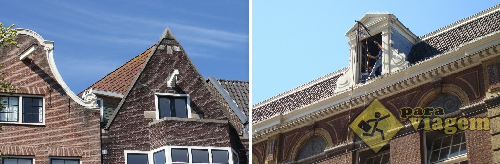 Praticamente todas as casas de Amsterdam tem esse gancho no alto pra içar objetos grandes até os andares superiores