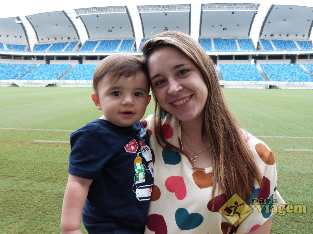 Mãe e Filho na Arena das Dunas em Natal