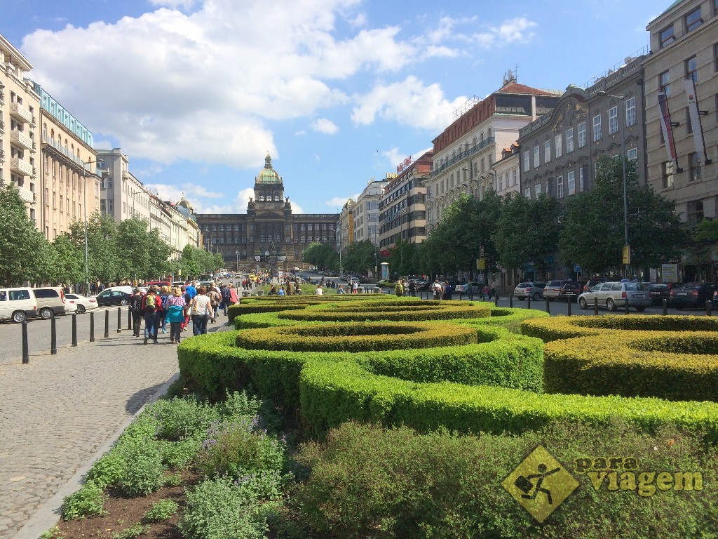 Praça Venceslau e o Museu Nacional ao fundo