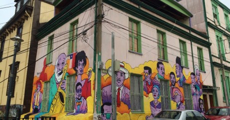 Arte de rua em Valparaíso no Chile