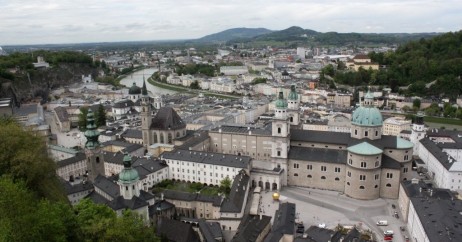 Vista aérea de Salzburgo
