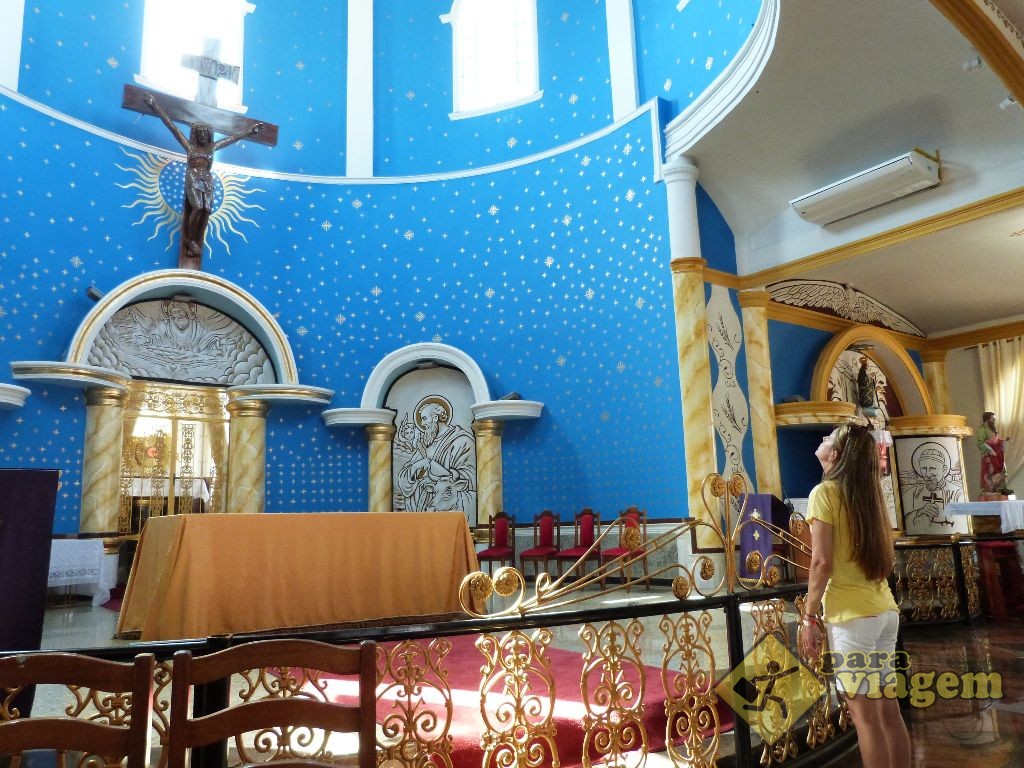 Altar da Igreja de San Lucas no City Tour em Ciudad del Este