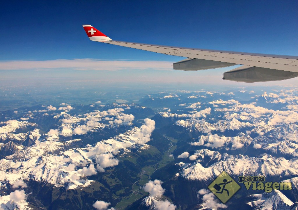 Voando sobre os Alpes