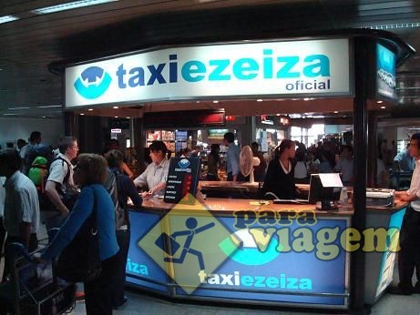 Stand do Taxi Ezeiza no Aeroporto