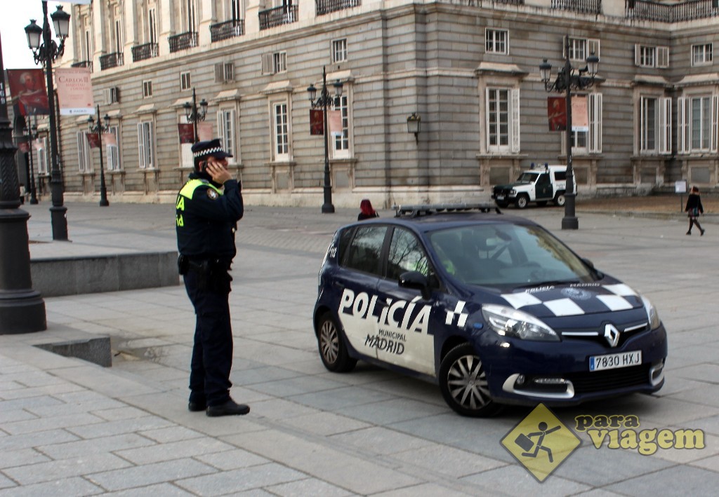 Polícia em Madrid