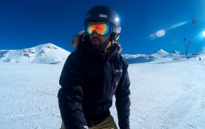 Esquiando no Valle Nevado