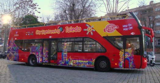 O ônibus da City Sightseeing em Toledo