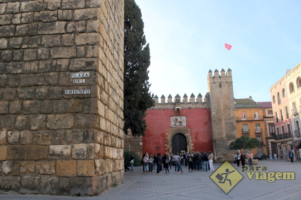 Acesso ao Real Alcázar de Sevilha