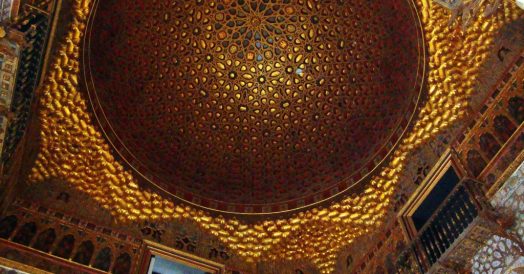 A bela cúpula do Salão dos Embaixadores