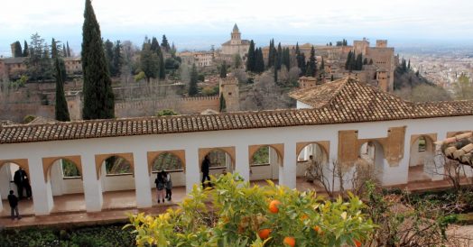 Vista para Alhambra a partir do Generalife