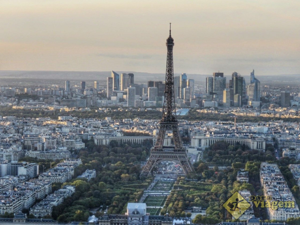 Torre Eiffel vista da Torre Montparnasse