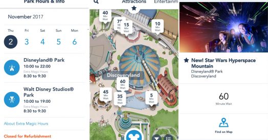 Aplicativo da Disneyland Paris para Celular