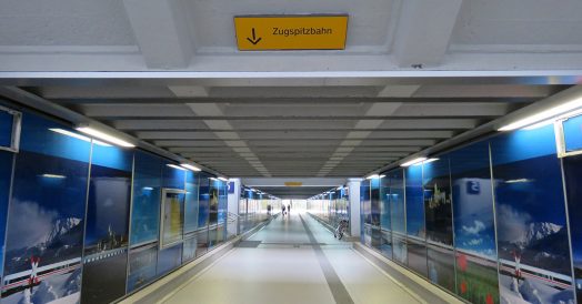Túnel na Estação de Garmisch-Partenkirchen
