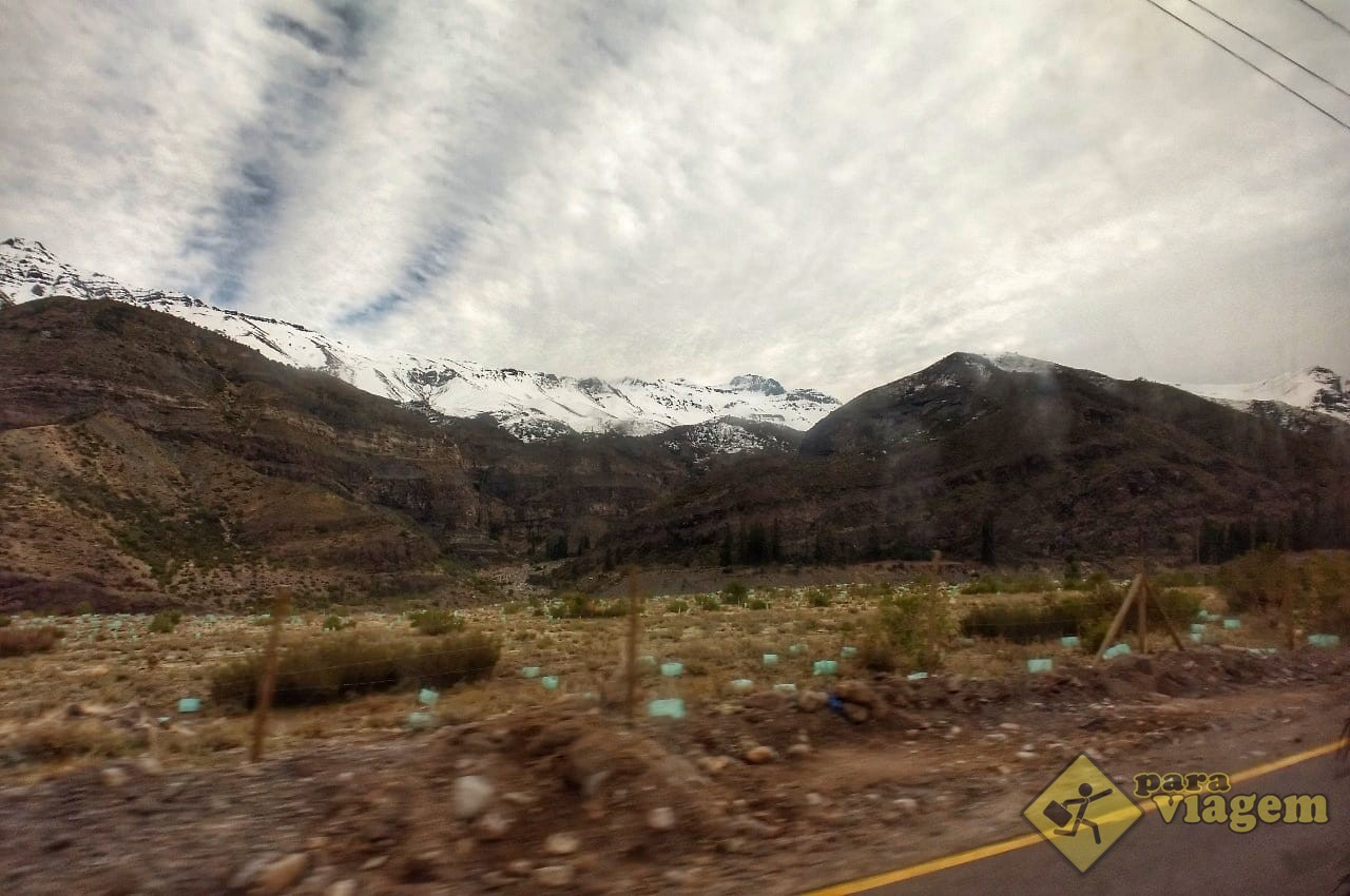 Visual da Cordilheira dos Andes