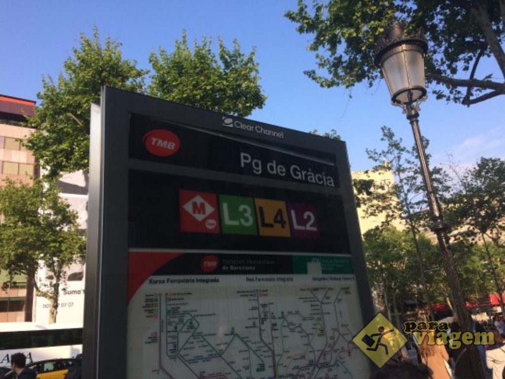 Sinalização do metrô de Barcelona