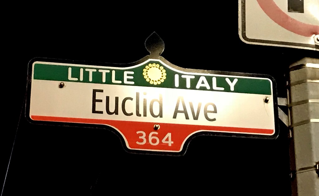 Placa de rua do Little Italy