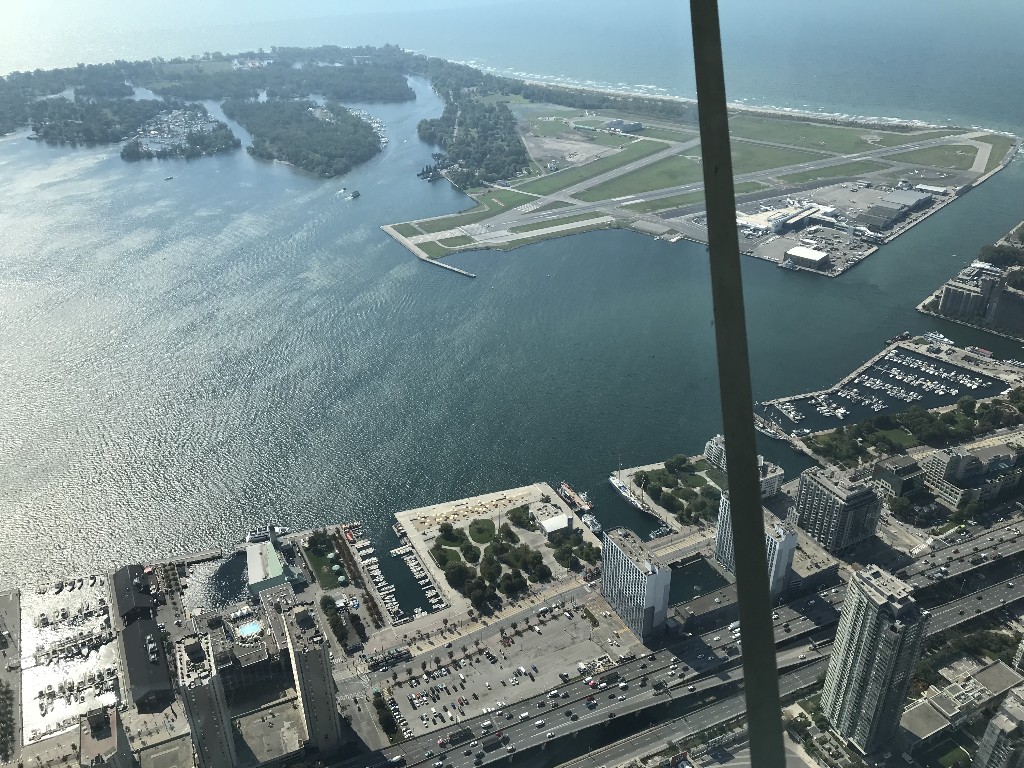Vista das Ilhas de Toronto a partir do SkyPod