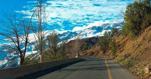 Cordilheira dos Andes vista do Caminho Farellones
